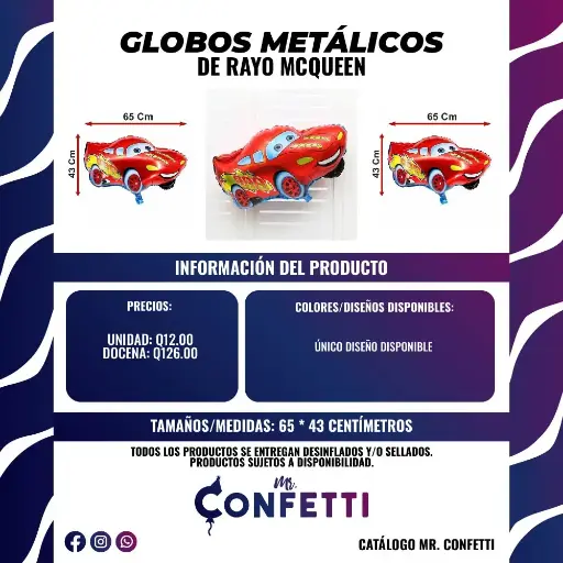 Metálicos de Rayo Mcqueen Cars
