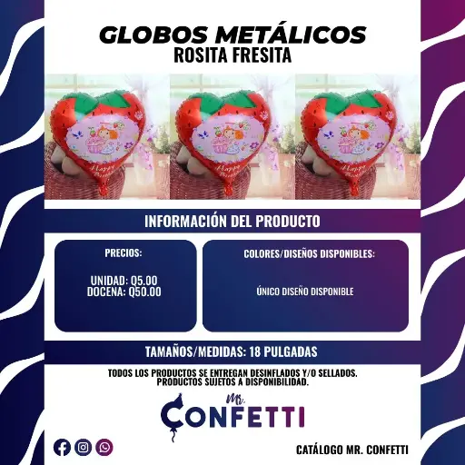 Metálicos #18 Rosita Fresita