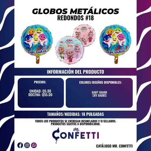 Metálicos #18 Baby Shark y Cry Babies