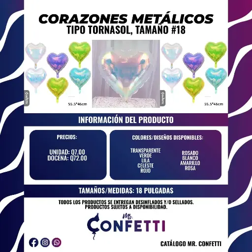 Metálicos de Corazón #18 Tornasol