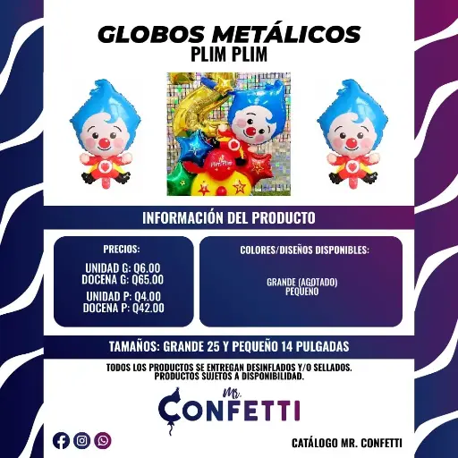 Metálicos de PLIM PLIM
