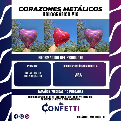 Metálicos de Corazón #10 Tornasol
