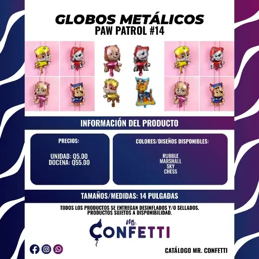 Metálicos #14 Paw Patrol