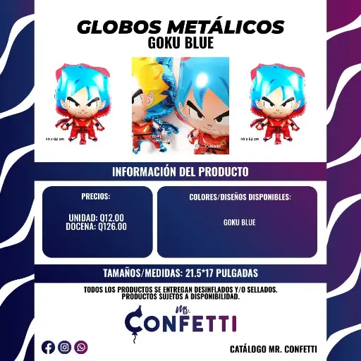 Metálicos de Goku Blue