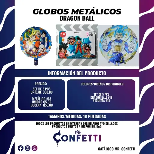 Metálicos #18 Dragon Ball