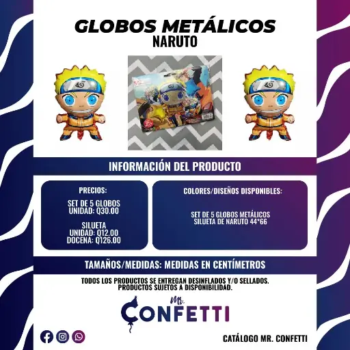 Metálicos de Naruto