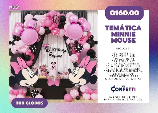 Set de Guirnalda Minnie Mouse #D51