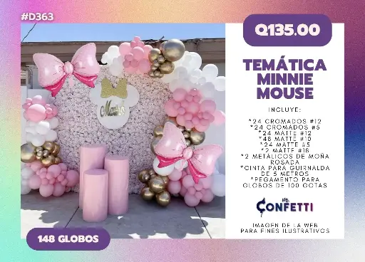 Set de Guirnalda Minnie Mouse #D363