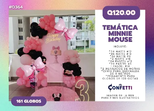 Set de Guirnalda Minnie Mouse #D364