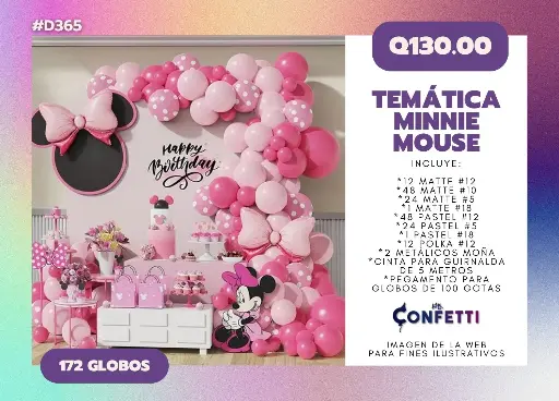 Set de Guirnalda Minnie Mouse #D365