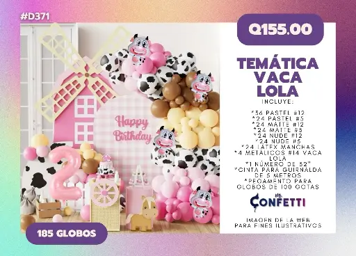 Set de Guirnalda Vaca Lola  #D371