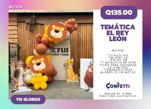 Set de Guirnalda El Rey León #D374