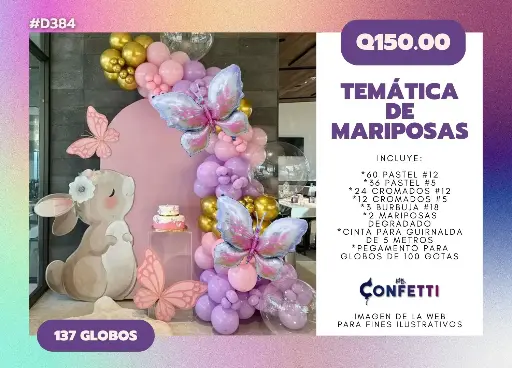 Set de Guirnalda Mariposas #D384