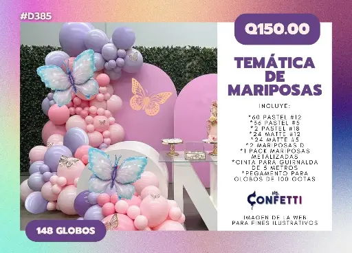 Set de Guirnalda Mariposas #D385