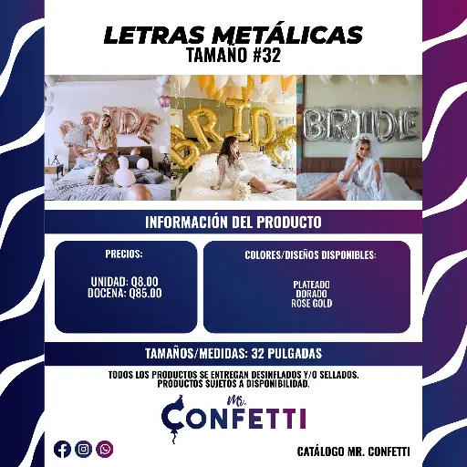 Letras Metálicas #32