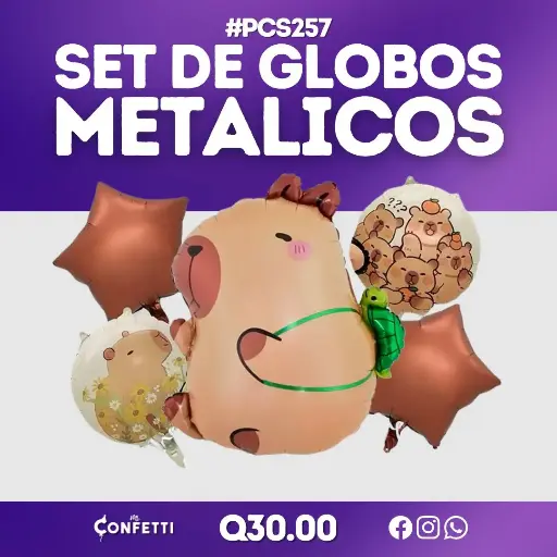 Set de 5 PCS Capibara #PCS257