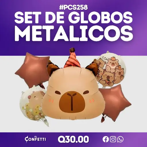 Set de 5 PCS Capibara #PCS258