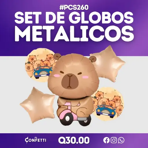 Set de 5 PCS Capibara #PCS260