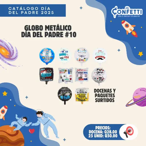 Metálico #10 día del Padre