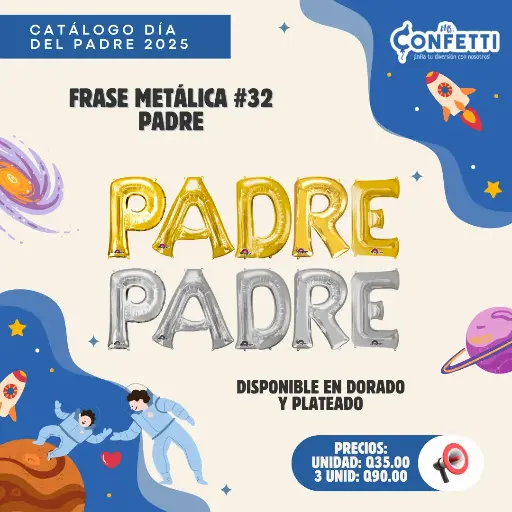 Frase Metálica #32 PADRE