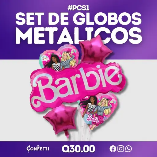 Set de 5 PCS Barbie Frase