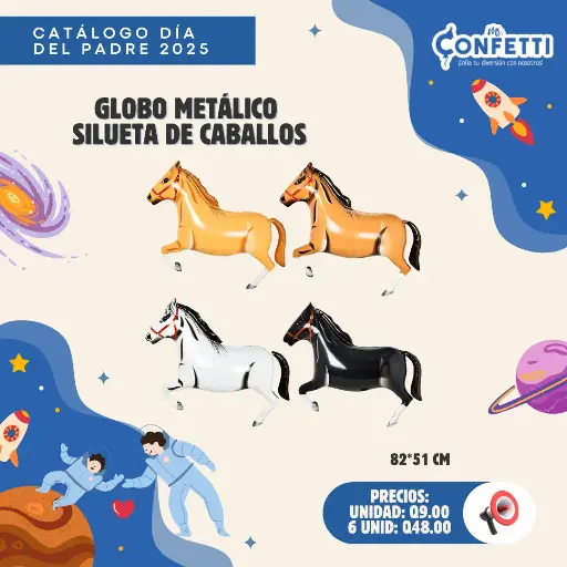Metálicos Silueta de Caballo (OFERTA)