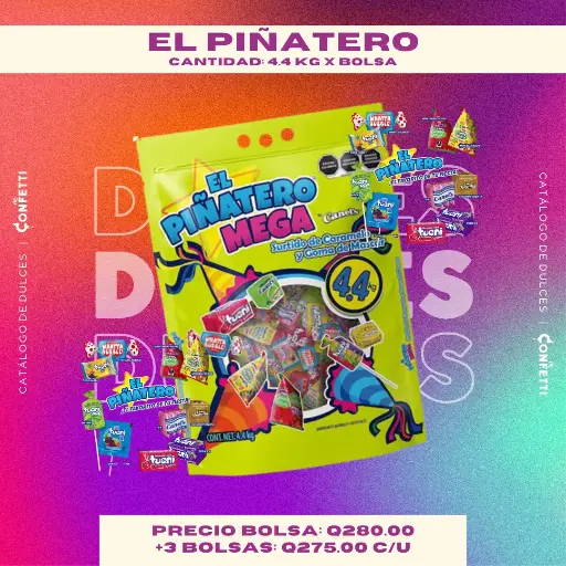 Bolsa Piñatera El Piñatero 4.4 KG