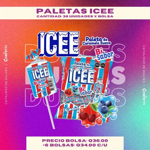 Bolsa de Paletas ICEE 38U.