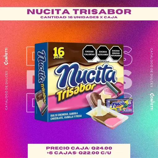 Caja de Nucitas Trisabor 16U.