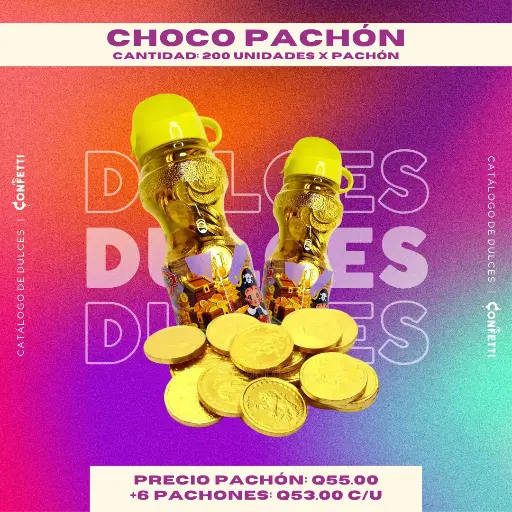Monedas de Chocolate Choco Pachón 200U.