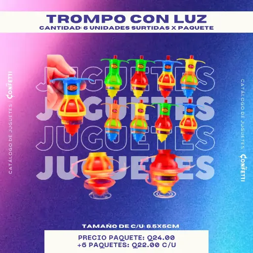Trompo con Luz 6U.