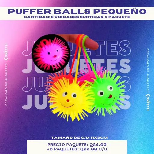 Puffer Balls Pequeño 6U.