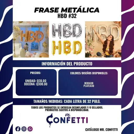 Frases Metálicas HBD #32