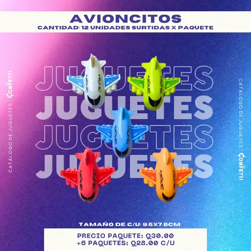 Avioncitos de juguete