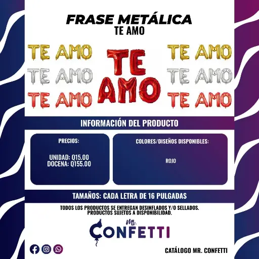 Frases Metálicas Te Amo