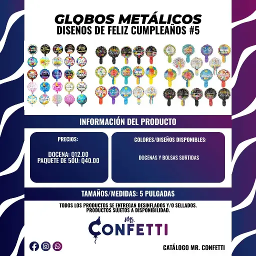 Metálicos #5 Feliz Cumpleaños