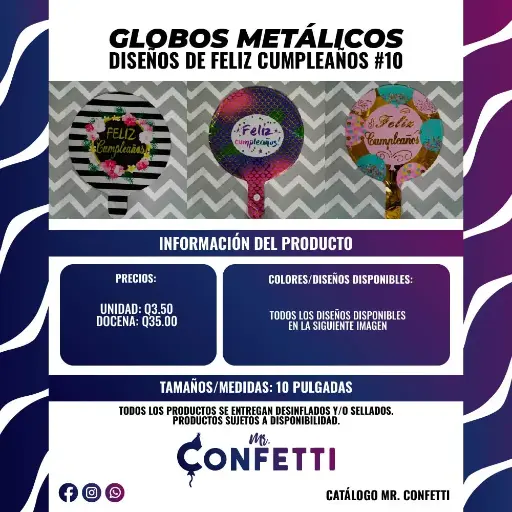 Metálicos #10 Feliz Cumpleaños
