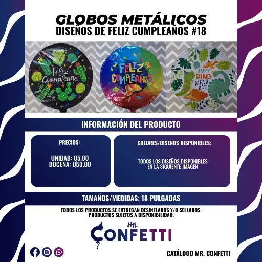 Metálicos #18 Feliz Cumpleaños