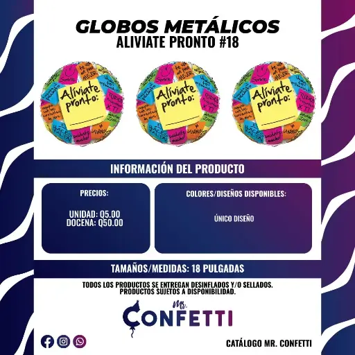Metálico #18 Aliviate pronto