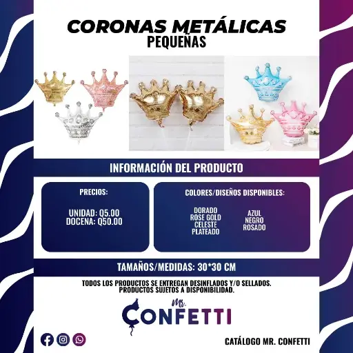 Metálicos de Coronas Pequeñas
