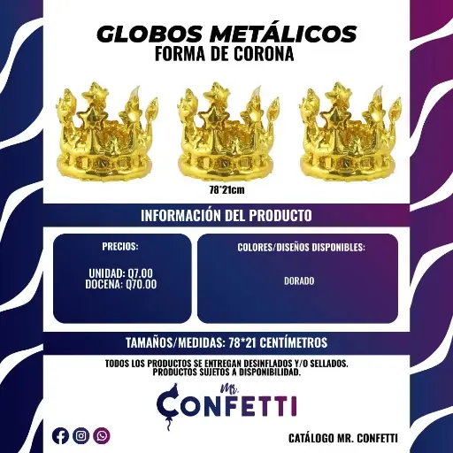 Metálicos de Corona 3D