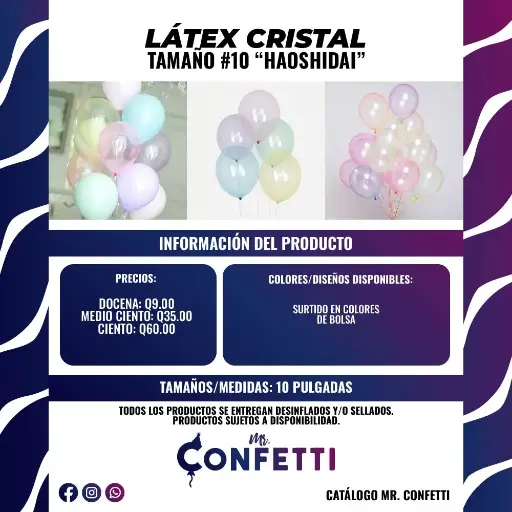 Látex Cristral #10