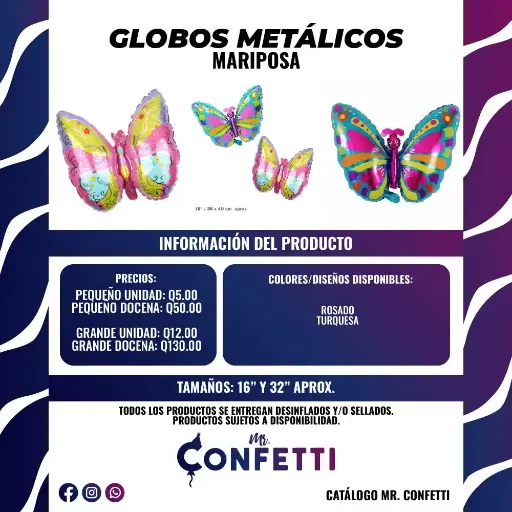Metálicos de Mariposas