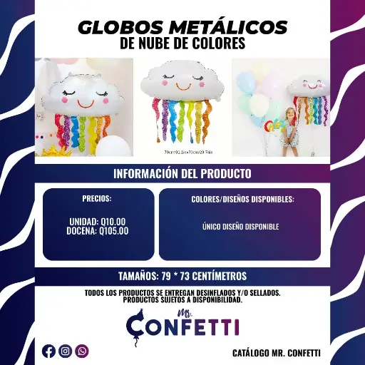 Metálicos de Nube de Colores