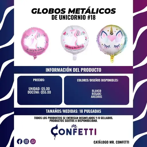 Metálicos #18 Unicornio