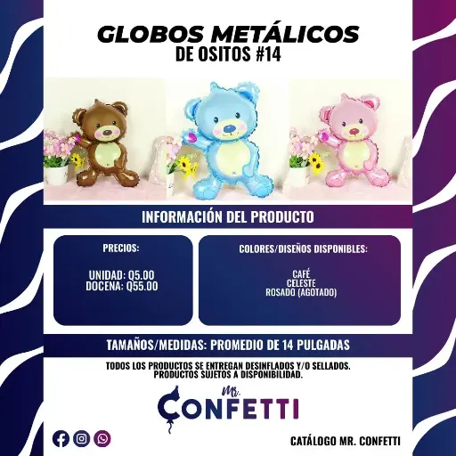 Metálicos #14 Ositos