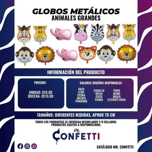 Metálicos de Animales grandes