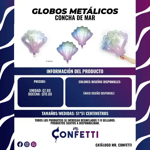 Metálicos de Concha de Mar