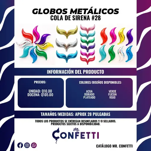 Metálicos de Cola de Sirena #28