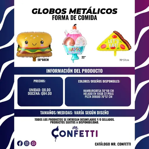 Metálicos de Comida